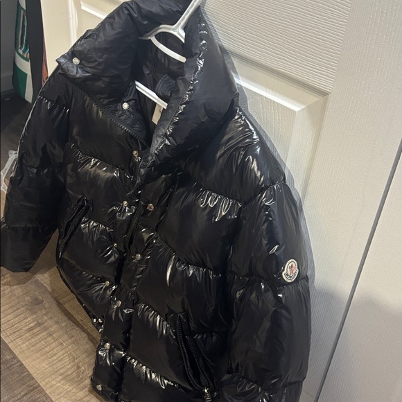 Moncler Shiny Black unisex Puffer Jacket - Picture 3 of 12